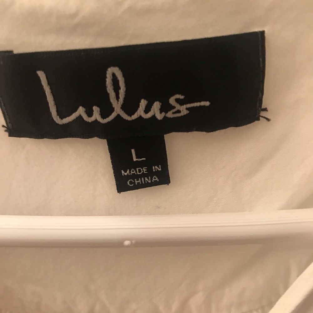 Lulus large white cover up